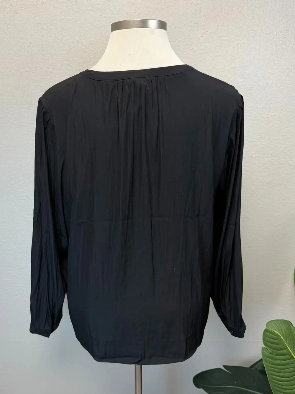 Chico's Black Button Up Top - Size 16